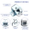 10Pcs Double Roller Door Catch with Screws, Zinc Plated Roller