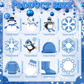 Zhanmai 1200 Pcs Christmas Winter Sticky Notes Bulks Snowman Penguin Snowflake Notepad Sets Christmas Winter Memo Pad Notes Winter Self Sticky Notes for Kids to Do List Work Study Party Gifts