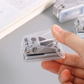 Forahome Hole Punch, 1 Hole, Round Hole, Hole Diameter 0.2 inches (6 mm), Multi-functional Hole Punch, Handheld, Lightweight, Labor Saving, Rust Resistant, Office Supplies, Paper Punch, Strong,