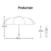 Thitex Travel Umbrella Windproof Auto Open and Close Folding Umbrella