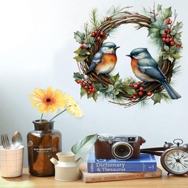 Traziewell Wall Stickers for Bedrooms for Girls Flowers Nursery Wall Sticker Bird Wall Decals for Home Removable Wall Stickers for Bedroom Kitchen Living Room Bathroom Home Decoration 0908