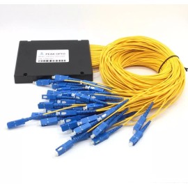 Peak Opto 1X64 PLC optical splitter, planar waveguide-type optical splitter SC-UPC/APC