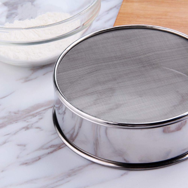HNJZX Stainless Steel Back Grater Flour Sifter Sugar Powder Sieve