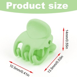 Pack of 45 1.5 cm Small Hair Clips, Mini Hair Claws, Small Claw Clip, Plastic Small Hair Clips, Mini Hair Clips, for Girls and Women (9 Colours)