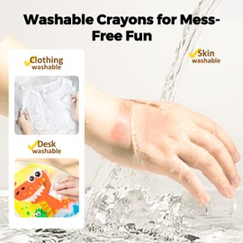 Jar Melo Jumbo Crayons for Toddlers, 12 Colors TwistJoy Crayon Non Toxic Washable Easy to Hold Large Crayons,Gift for Boys and Girls Back to School