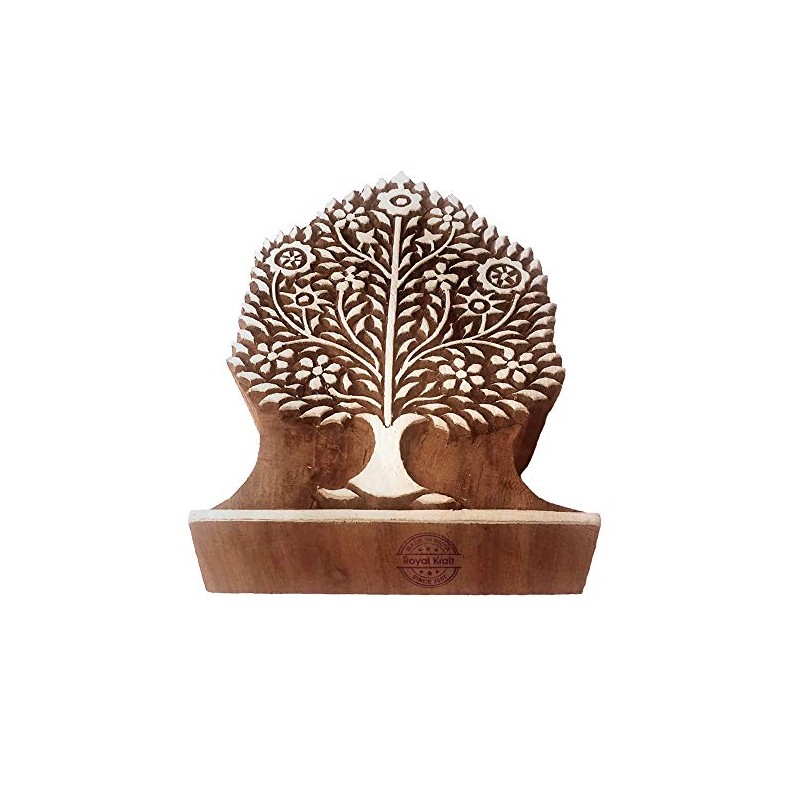 Clay Wooden Stamp Large Tree Pattern Big Printing Block