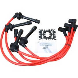 AIP Electronics Dragon FIRE Performance 8.5mm Ignition Spark Plug Wire Set for All 1992-2002 Acura Honda Integra Civic B-Series V-Tech All 1.6L 1.8L B16 B17 B18 B20 JDM Replaces HE64 OEM Fit PWTD-DF