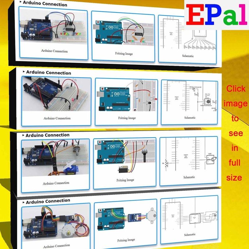ePalZoneXP Ultimate Uno R3 Starter Kit Compatible with Arduino IDE,