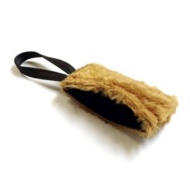 Church Products UK Dog Training Treat Bag Obedience Retrieve Furry Long Prey Dummy With Sewn In Squeaker 7" x 4" In (Brown)