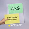 4 x 6 Index Card Sleeves, Flash Cards, for Mini