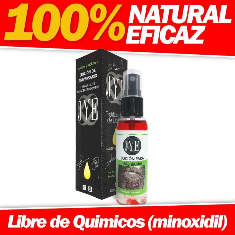 Locion Jye Mas Barba Extra Fuerte Crecimiento Barba Bigote