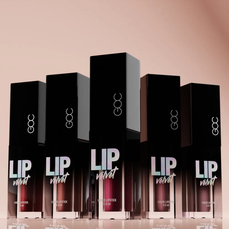 Goc Lip Velvet Labial Líquido Mate Aterciopelado No Reseca Color