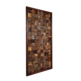 CONSDAN Wood Wall Decor | USA Grown Hardwood, Rustic Wooden Wall Art, Home Decorations for Living Room and Bedroom Aesthetic, Framed and Ready to Hang, Rustic, 36" x 18"