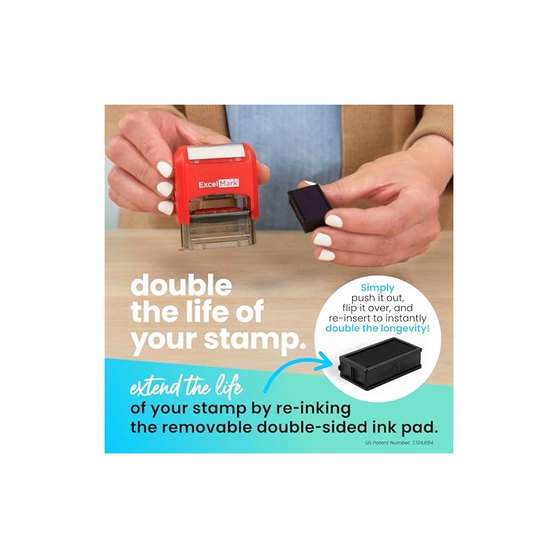 ExcelMark Self-Inking Rubber Teacher Grading Stamp - to The Parents