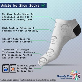 Style In Print No Show Socks Havanese Dog Red Paw Heart Polyester Ankle Socks Women & Men Crazy Fun Socks 1 Size