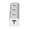 AIR Manifold Large Aluminium Pneumatic Block 40X40MM G1/2 Inlet G1/4
