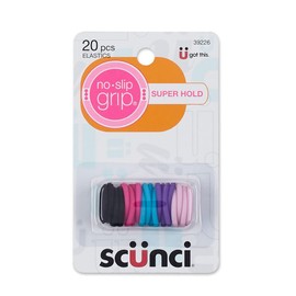 Scunci No-Slip Grip Gel Evolution Mini Ponytailers, 20-Pieces per pack (1-Pack)