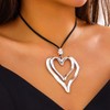 Edary Boho Necklace Heart Pendant Silver Starfish Choker Pearl Beach