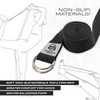 Yoga Strap Belt with Metal D-Ring Buckle, 6ft long &