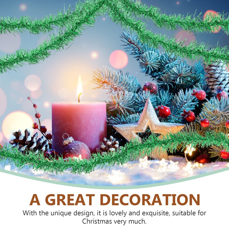 Alipis 5sets Unique Design Shiny Garland Christmas Decorations Christmas Ornaments