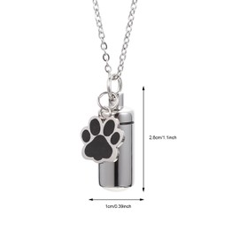 Totority Pet Urns Keychain, Dog Urns for Ashes Memorial Hanging Pet Urn Pet Ashes Container Metal Pet Hair Locket for Dog Cat Ashes Men Women Memorial Keepsake Ashes Holder