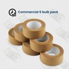 Lichamp Brown Packing Tape, Kraft Paper Tape Brown Gummed Tape