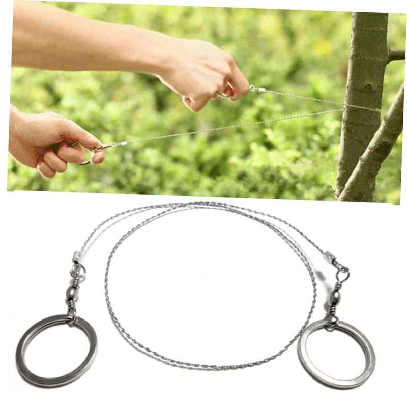 KOMBIUDA Pocket Wire Saw Stainless Steel Survival Tool for Outdoor