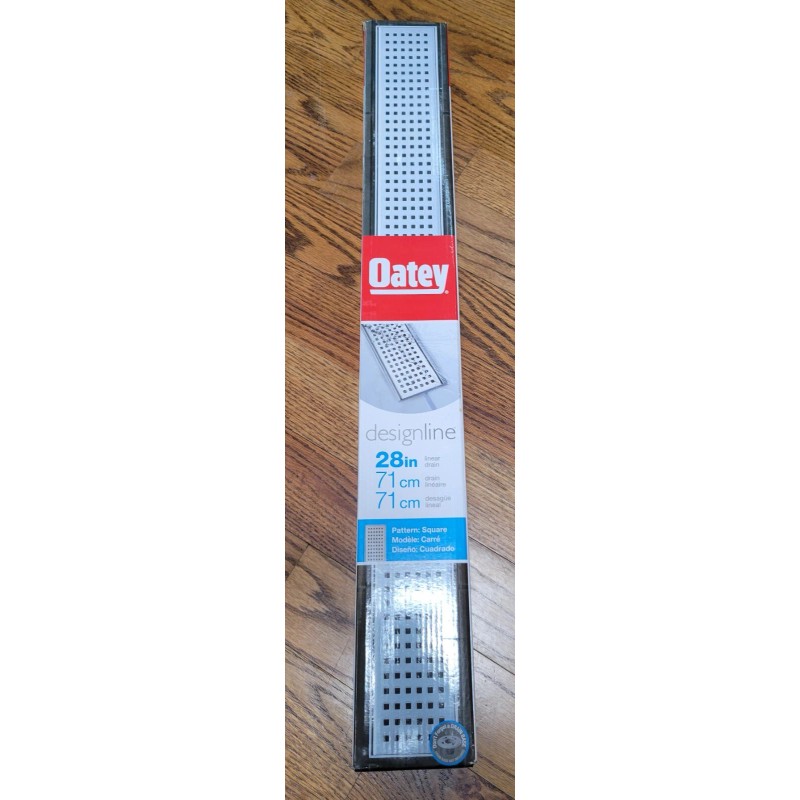 Oatey NEW Oatey Designline Stainless Steel Linear Shower Drain, Square