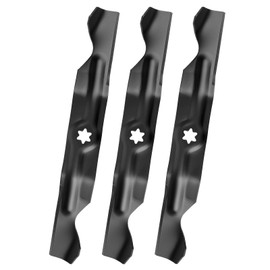Bularie 742-04053 Mower Blades Compatible with 942-05043C Blades Fit for Cub Cad et LTX1050, RZT50, Troy Bilt Mustang 50,Cub Cad et 50" Deck, Replace 742-04056 942-04056 942-04053, 3 Pack