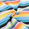 Fashionable Women Surf Clothing Rainbow Striped Sling Single Piece Set