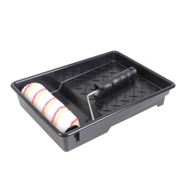 Fit For The Job 3 piece 7 inch Paint Roller Set for DIY Painting with Emulsion Paints on Walls & Ceilings - Medium Pile Roller Sleeve for Painting Smooth & Semi Smooth Surfaces, with Frame & Tray, 7"