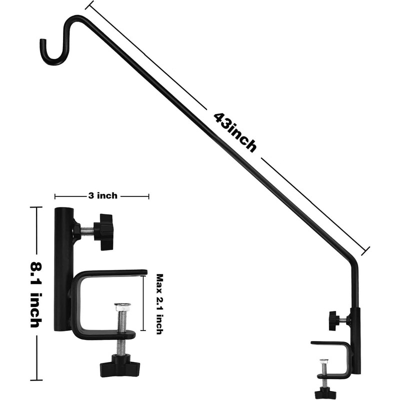 MIXXIDEA Heavy Duty Extensible Deck Hook - Adjustable for Hanging