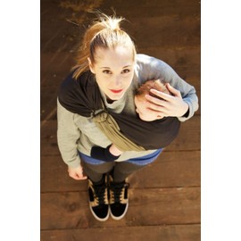 Je Porte Mon Bébé Baby Sling without Bow Charcoal/Iris