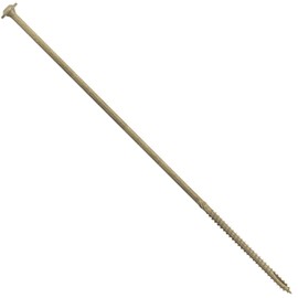 #17 x 14" Construction Lag Screw Exterior Coated Torx/Star Drive Heavy Duty Structural Lag Screw Far Superior to Common Lag Screws - Modified Truss Washer Head -25 SCREW COUNT