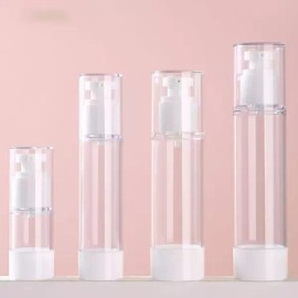 화장품 소분 진공 펌프 압착 공병 100ml vNW4+7Nwa Cosmetic Mini Vacuum Pump Press Bottle 100ml