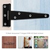 6 Pcs 10" T Strap T Hinge Set Heavy Duty