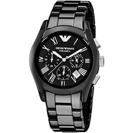 Emporio Armani AR1400 Ceramica Men's Watch, Black, Bracelet Type