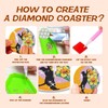 Eunoir Diamond Painting Coasters Kits, Diamond Art Coasters with Holder,