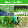 Bakulyor 200Pcs Circle Top Landscape Staples, 6 Inch Garden Stake
