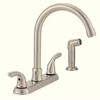 Glacier Bay Builders Double Handle Standard Kitchen Faucet with Side