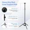 Boat Cover Support Pole with 24" Wide Tripod Base, 33"-63"