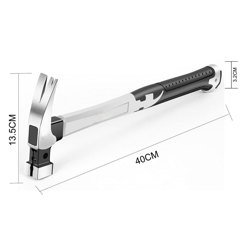 Heavy Duty Claw Hammer, 13oz Multifunction Magnetic Automatic Nail Suction