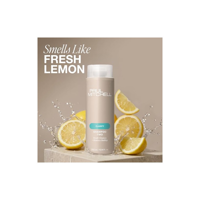 Paul Mitchell Shampoo Two, Champú clarificante, Limpia profundamente + Elimina