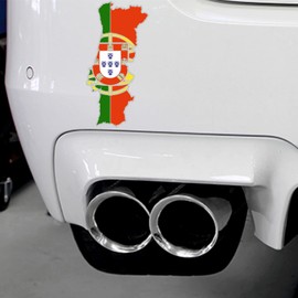 Portugal Flag Map Sticker, Portuguese Flag, Bandeira de Portugal Bandeira das Quinas