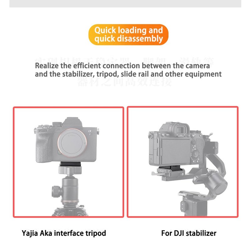 Hersmay Quick Release Plate for DJI Ronin RS3 Mini Stabiliser