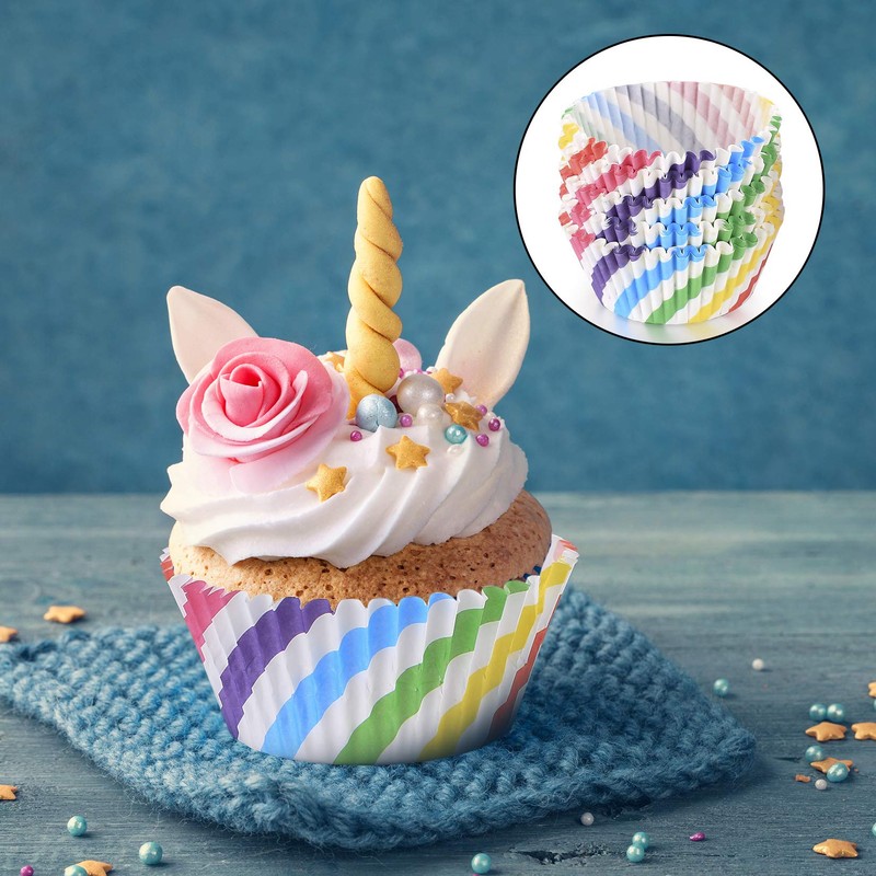 600 Pcs Cupcake Baking Muffin Cupcakes Paper Wrappers Cases Liners,