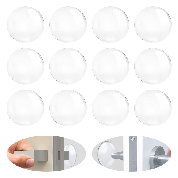 OWLMATE 12 x Door Handle Buffer 40 x 8 mm