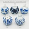 Porcelain Candle Holder Tealight Candleholders Blue and White Decorative Chinoiserie