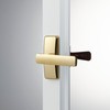 Ideal Security Door Lever for Storm and Screen Doors, Bright