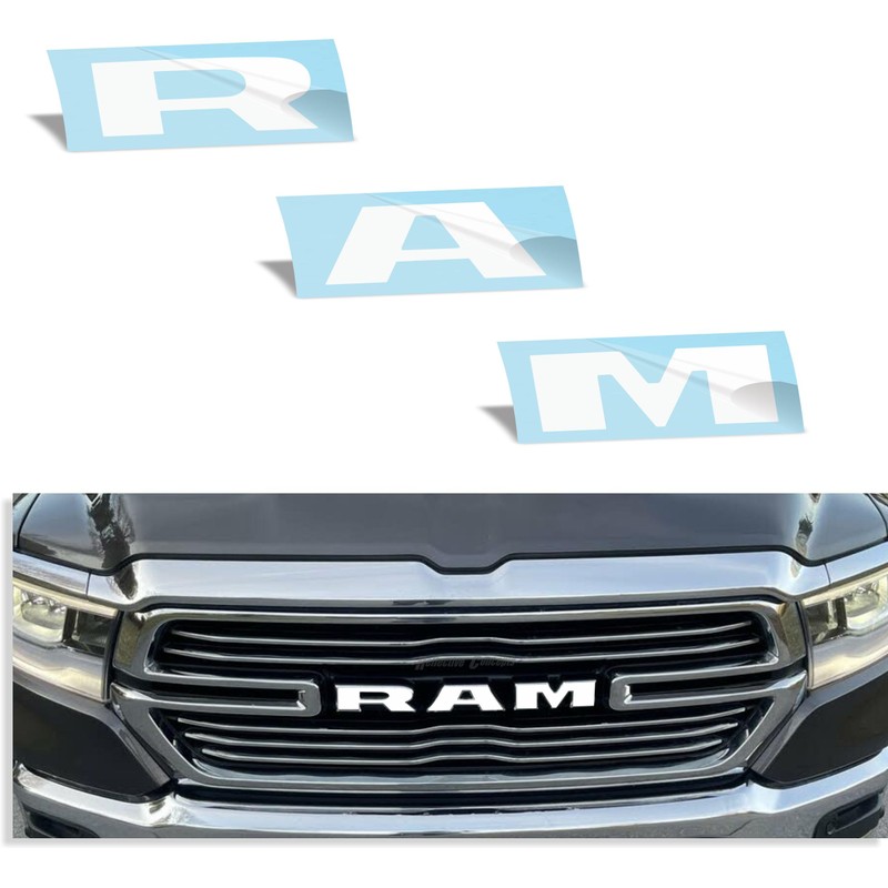 Reflective Concepts RAM Grille Emblem Overlay Decal 2019-2024 Ram 1500,